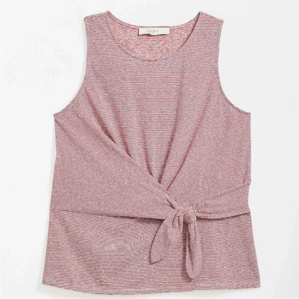 ๐ NWT LOFT Twist Tie Front Tee - Picture 3 of 9